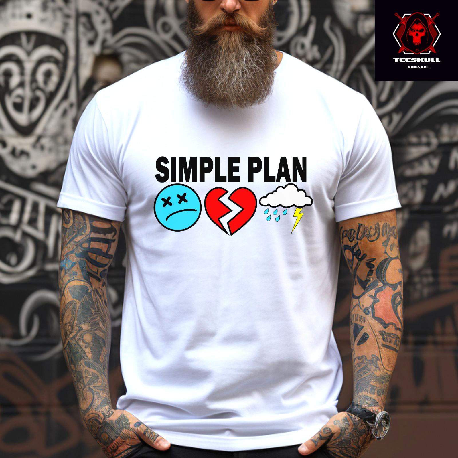 Simple Plan Punk Rock Band Retro Tee Heavy Cotton Unisex T-shirt S3XL XXXL