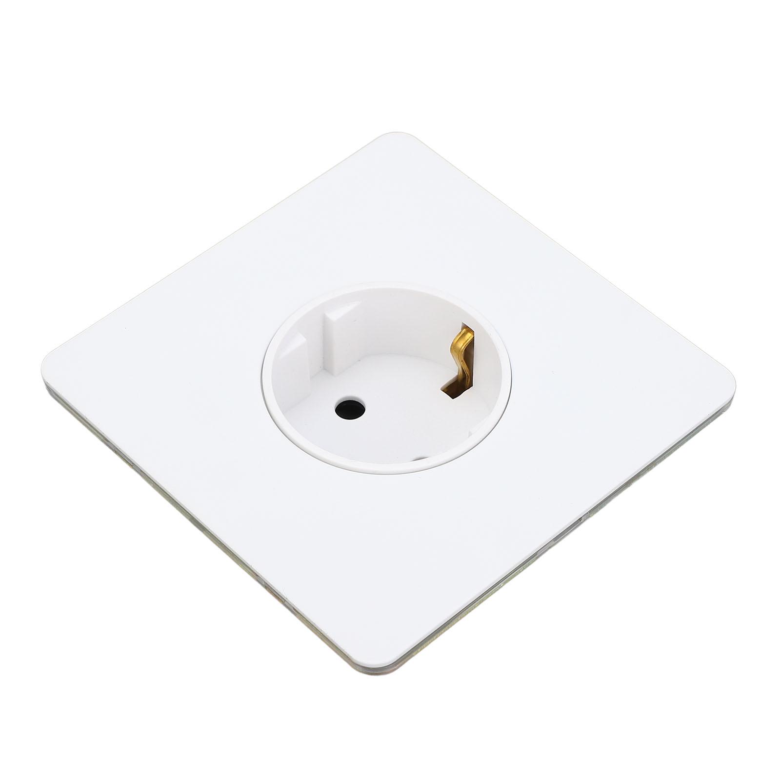 

Настінна розетка з панелі з нержавіючої сталі для ПК, біла сучасна розетка для домашнього готелю 16A