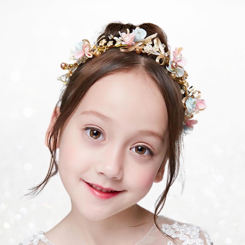 [MajuMaju] Hair Accessory, Piano Recital Headpiece, Handmade, Arranged Hair Ornament for Girls and Children (B) (PMA31)
