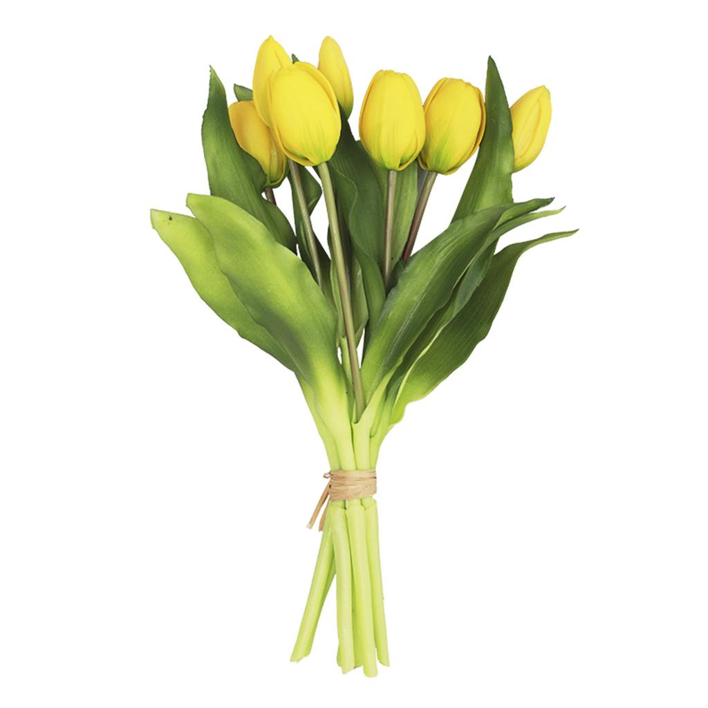 7 Stem Artificial Tulip Bouquet for Wedding Decoration Office and Bedroom Styling Event Setup and Restaurant Use