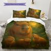 Cartoon Pattern Bedding Quilt Set Quilt Cover Pillowcase Home Decoration Birthday Gift (1 * Duvet Cover + 2 * Pillowcase, Without Core)
