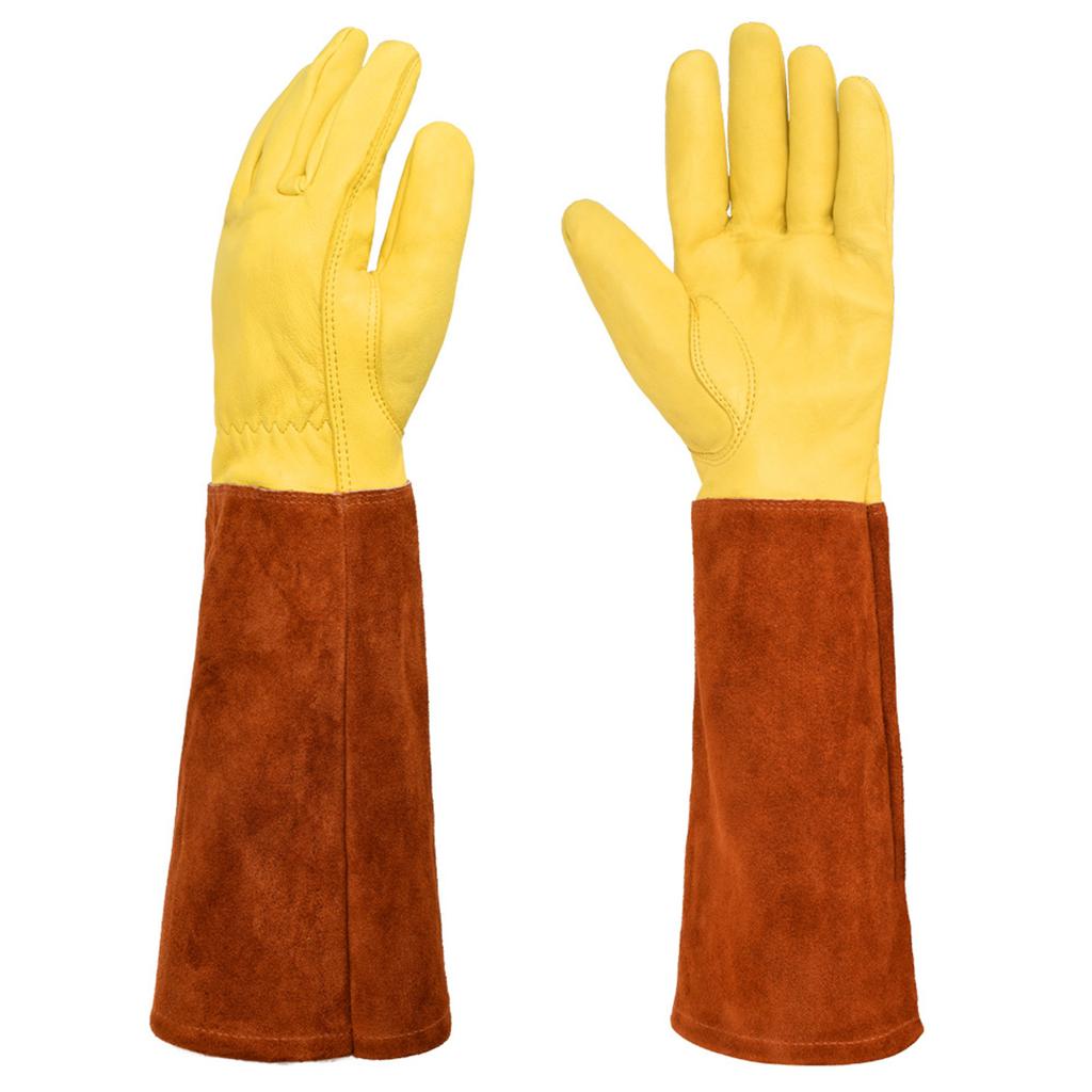 Multi Purpose Protective Gloves Leather Insulation Long Cuffs Gardening And Outdoor