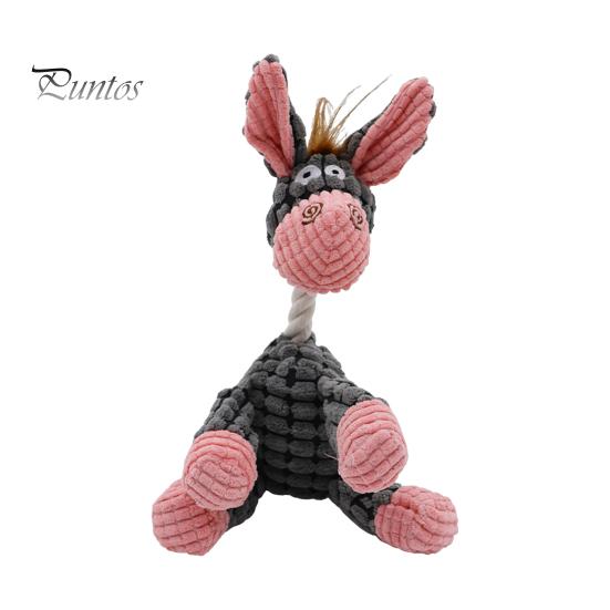 

Пищащая плюшевая игрушка для собак Интерактивная мягкая игрушка для животных Мягкая игрушка для собак с пищалкой Неразрушимая игрушка для чистки зубов щенка B