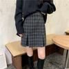 Women's Plus Size Irregular Plaid A-line Woolen Skirt - 2025 Spring/Autumn Collection