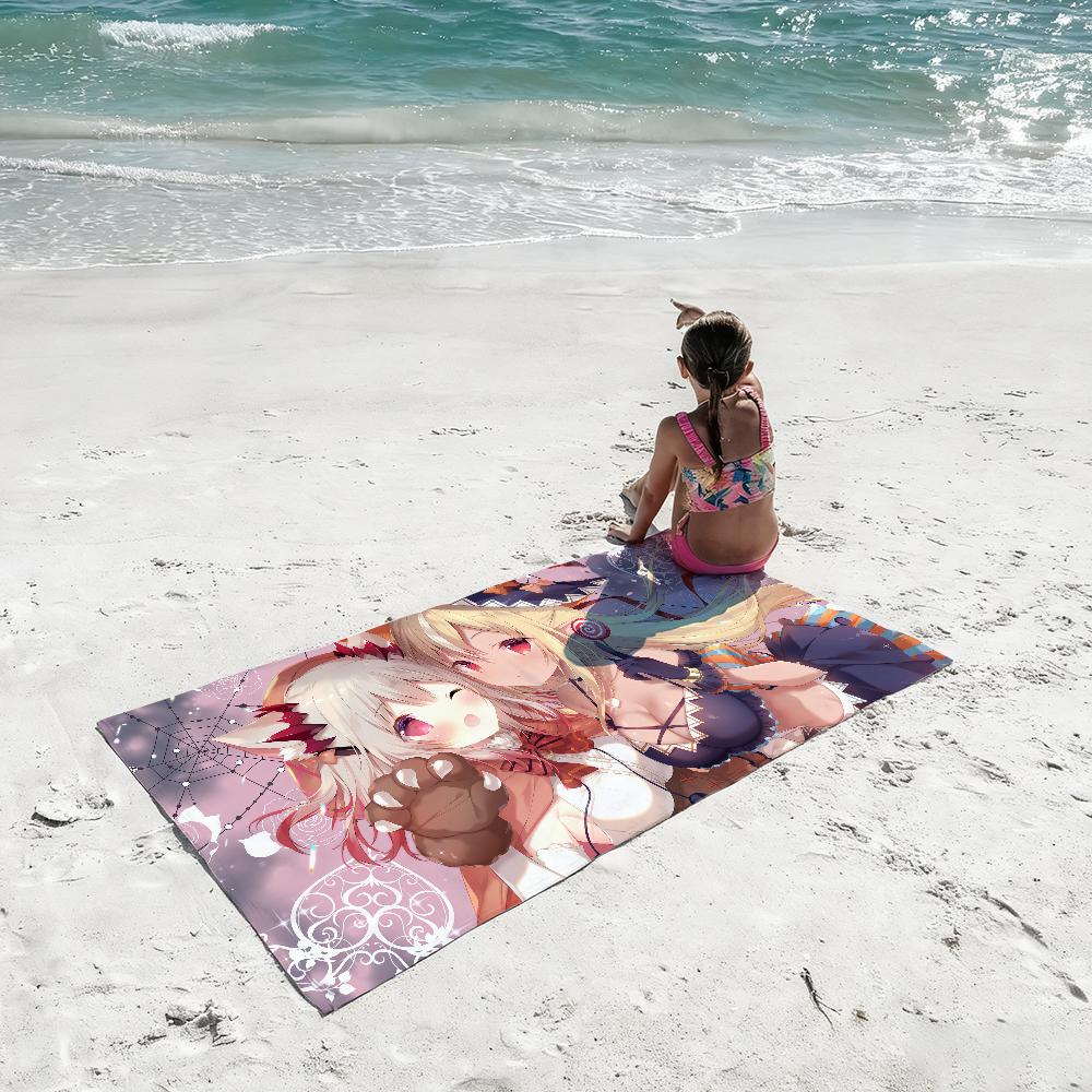 Anime S-Shiranui Flare Girl Towel Shower Sauna Travel Spa Quick Dry Gym Accessories Soft Large Beach Towels