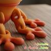 3D Printed Frog, 6 Magnetic Frogs for Refrigerator, Plastic Jumping Frogs for Home and Office Decoration, Green Frog 3D Printed Frogs Set for Adults