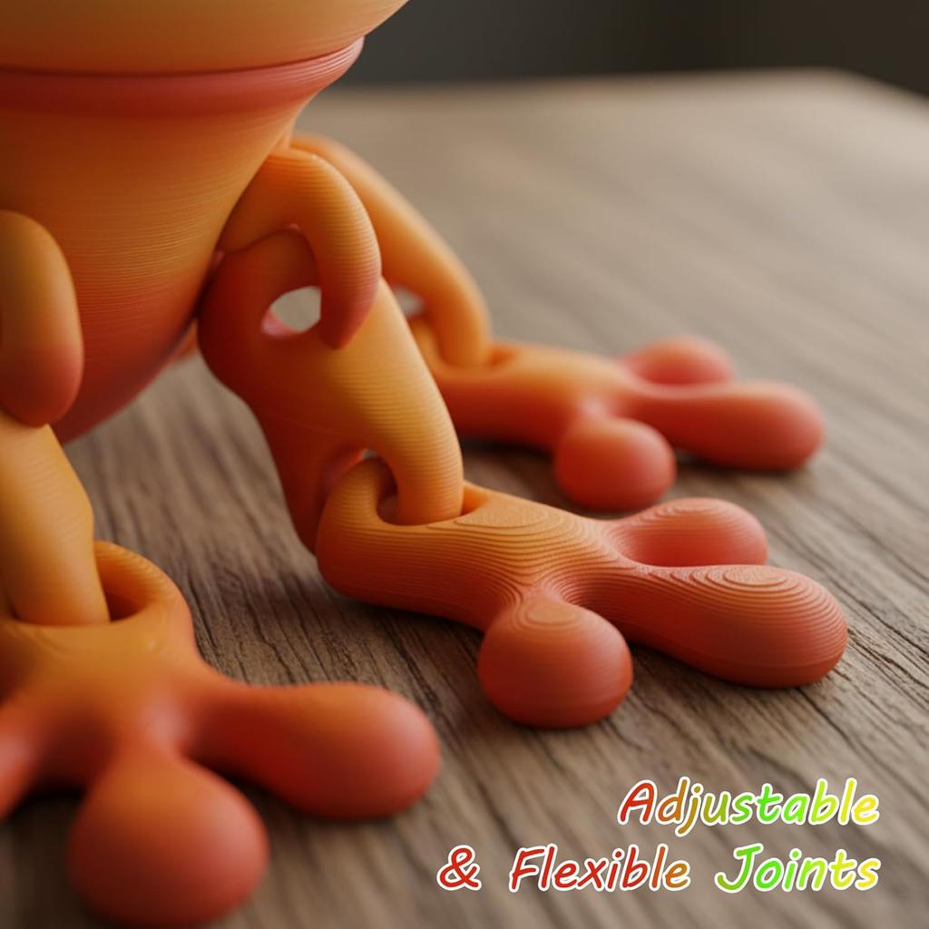 3D Printed Frog, 6 Magnetic Frogs for Refrigerator, Plastic Jumping Frogs for Home and Office Decoration, Green Frog 3D Printed Frogs Set for Adults