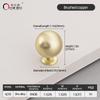 Oukali New Release Modern French Furniture Cabinet Handle Kitchen Drawer Brushed Copper Zinc Pull Handles