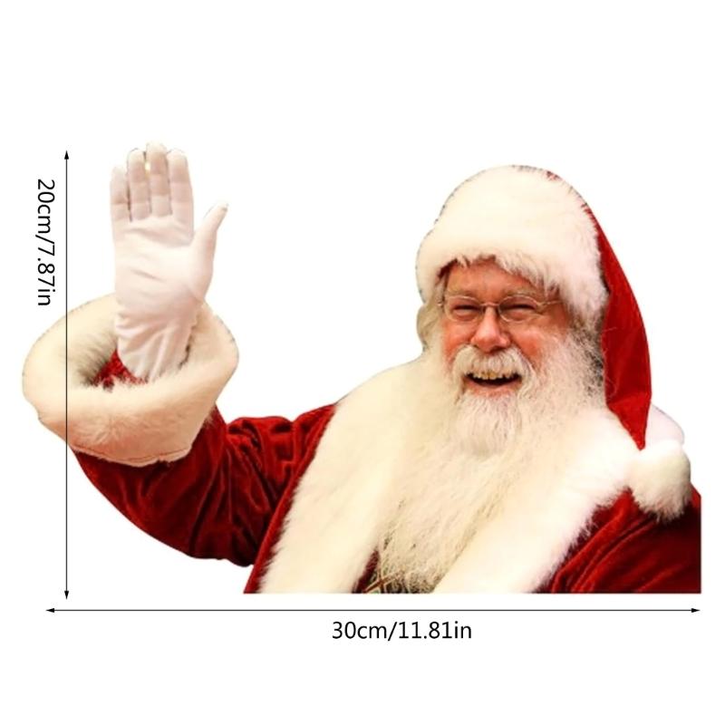 Funny Santa Claus Sticker Car Stickers Christmas Car Decorations 12-inch Length