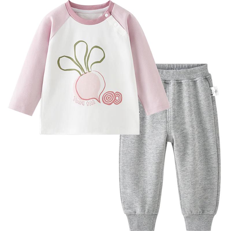 Tongtai Baby Unisex Long Sleeve T-Shirt & Pants Set