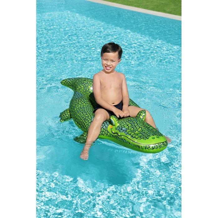 Jouet Gonflable Pour Enfants - BESTWAY - Crocodile - Vert - PVC - 148x67x29 Cm