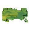 Yellow-Green Push-In Terminal Block for Rail 1.5Mm2 3-Wire 1P