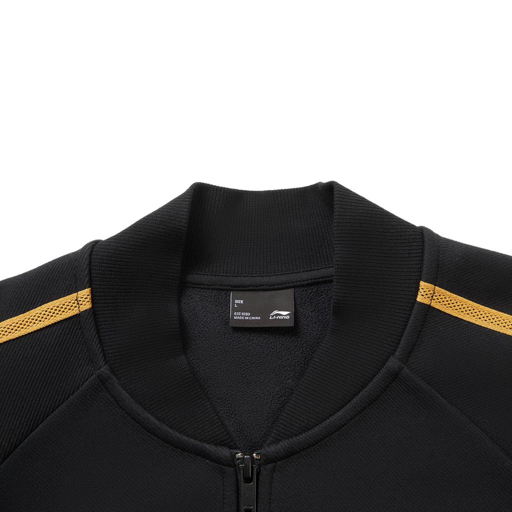 Li-Ning Sports Lifestyle Series Fashion Sports Letter Stripe Zipper Casual Jacket Unisex Jacket AWDVC91-2