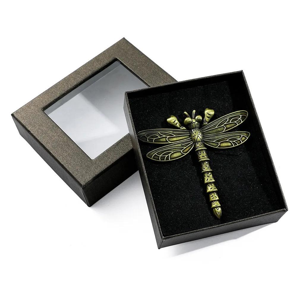 

Vintage Metal Metal Bookmark Rose/Sunflower/Loong/Bee Gift Box Reading Book Clip Butterfly Dragonfly Pagination Mark Gifts