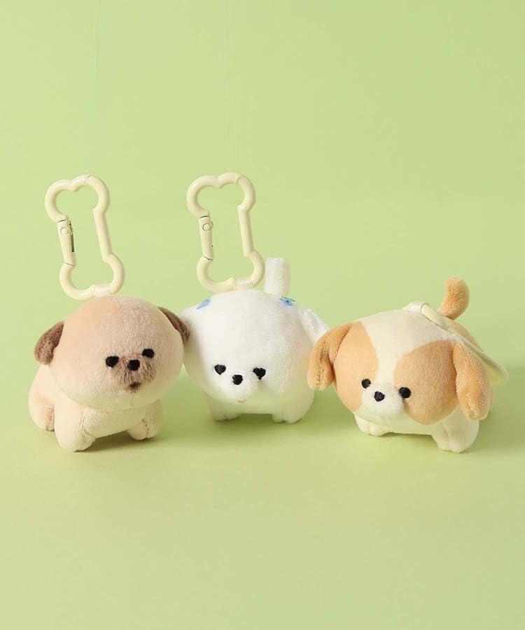 Accent Fluffy Friends Plush Mascot Dog, Maltese, Shih Tzu, Pug, Key Charm, Bag Charm (Shih Tzu)