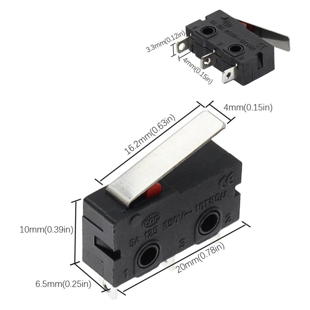 1pc KW Series Limit Switch Sensitive Compact Tripod Limit Switch With Handle For Electrical Equipment Accessories