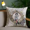 Anime S-Steins Gate Pillow Case Home Dorm Chair Back Short Plush Double-sided Printing Office Nap Time Cushion Cover