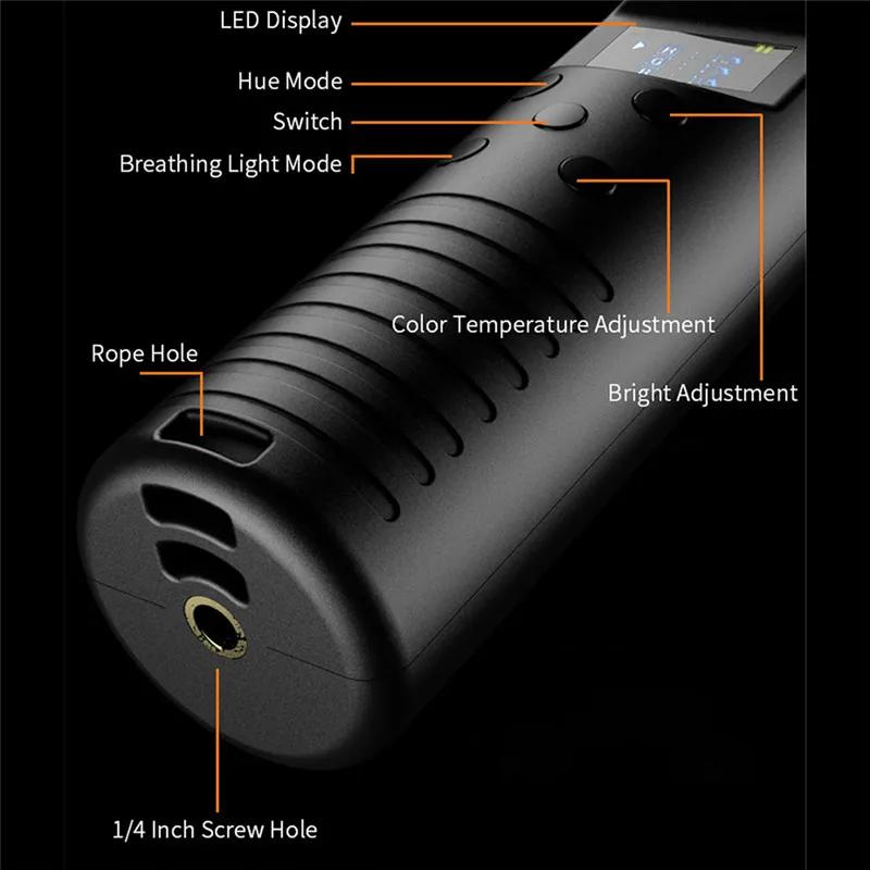 Photography Lighting Stick RGB Handheld LED Light Wand USB Rechargeable 3000-6000K Home Party RGB Fill Lights LED Flash