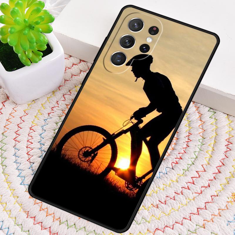 Sport Mountain Bike Cycling Art TPU Phone Case For Samsung Galaxy note 10 pro S26 S25 S24 S23 S22 Ultra Plus S21 FE S20 Cover