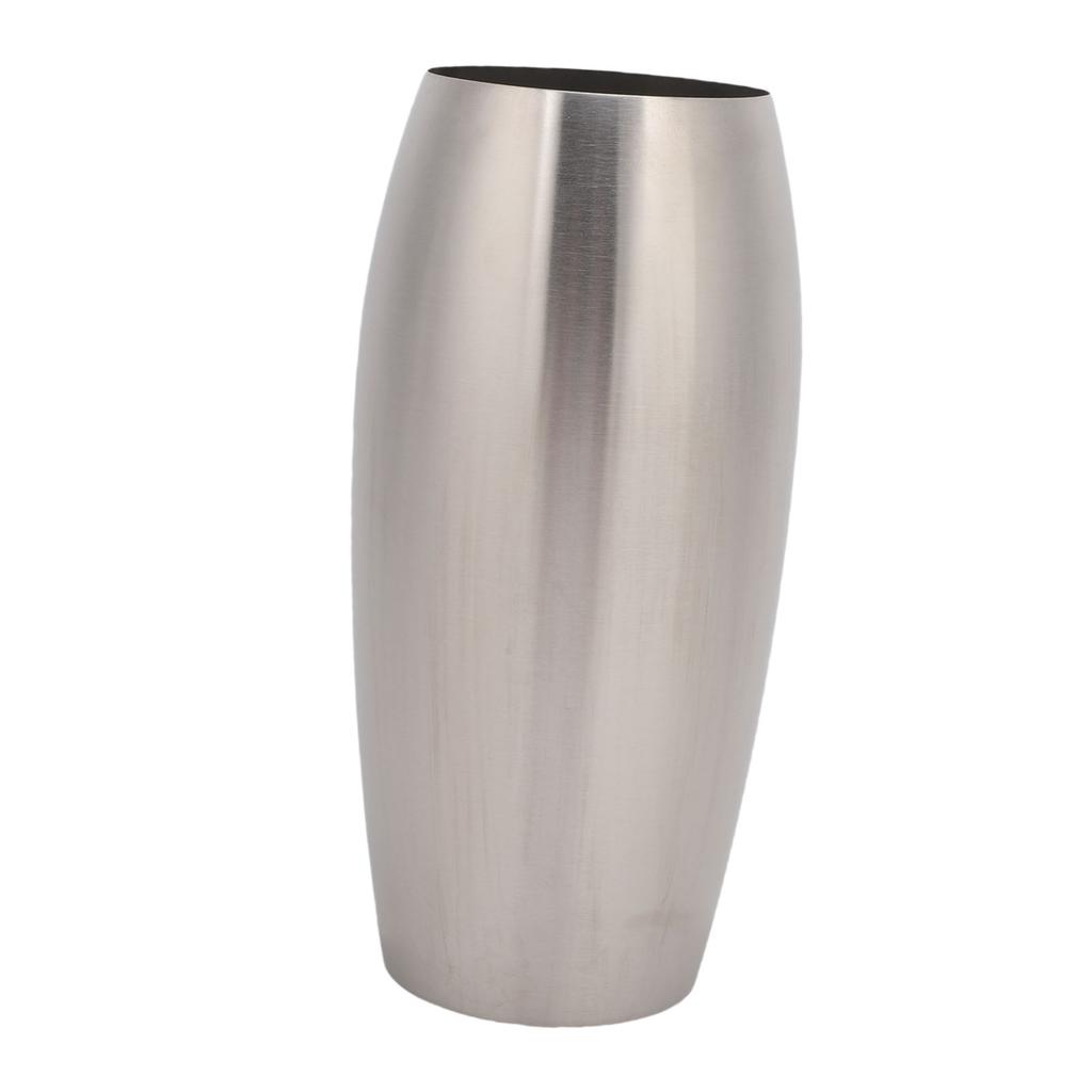 304 Edelstahl Blumenvase Multifunktional Modern Tischdeko Hydroponische Blumenvase für Hochzeit Hotel Zuhause