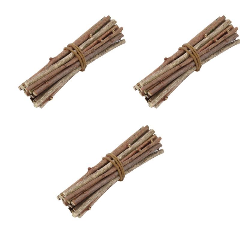 20/40/60PCS Wood Sticks for Crafts Wood Log Sticks Natural Mini Twigs Sticks for Photo Props DIY Crafts Home Decorations