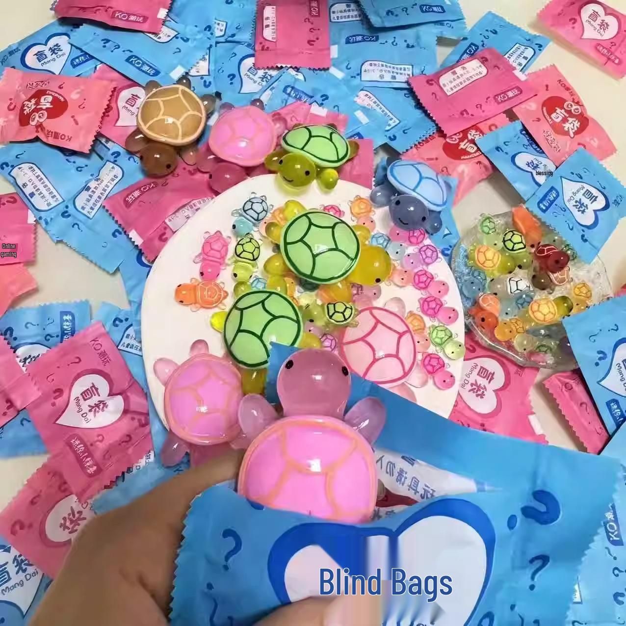 

Красочная светящаяся черепаха спичка игрушка фигурка - подарок-награда для инфлюенсера, сюрприз-пакет