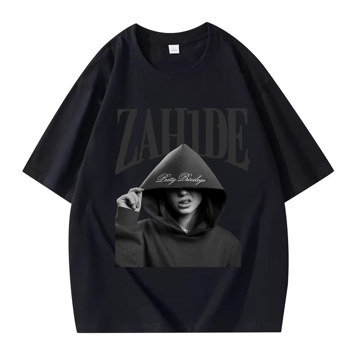

Zahide Merch 100 Cotton T Shirt Women Unisex Summer Crewneck Short Sleeve Funny Tshirt Graphics Short Sleeve T Shirt Y2K Clothes L