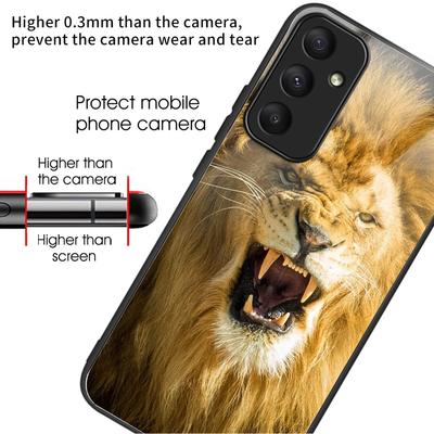 Pro Samsung Galaxy A35 5G Pouzdro na telefon z tvrzeného skla Vzor Ochrana proti pádu