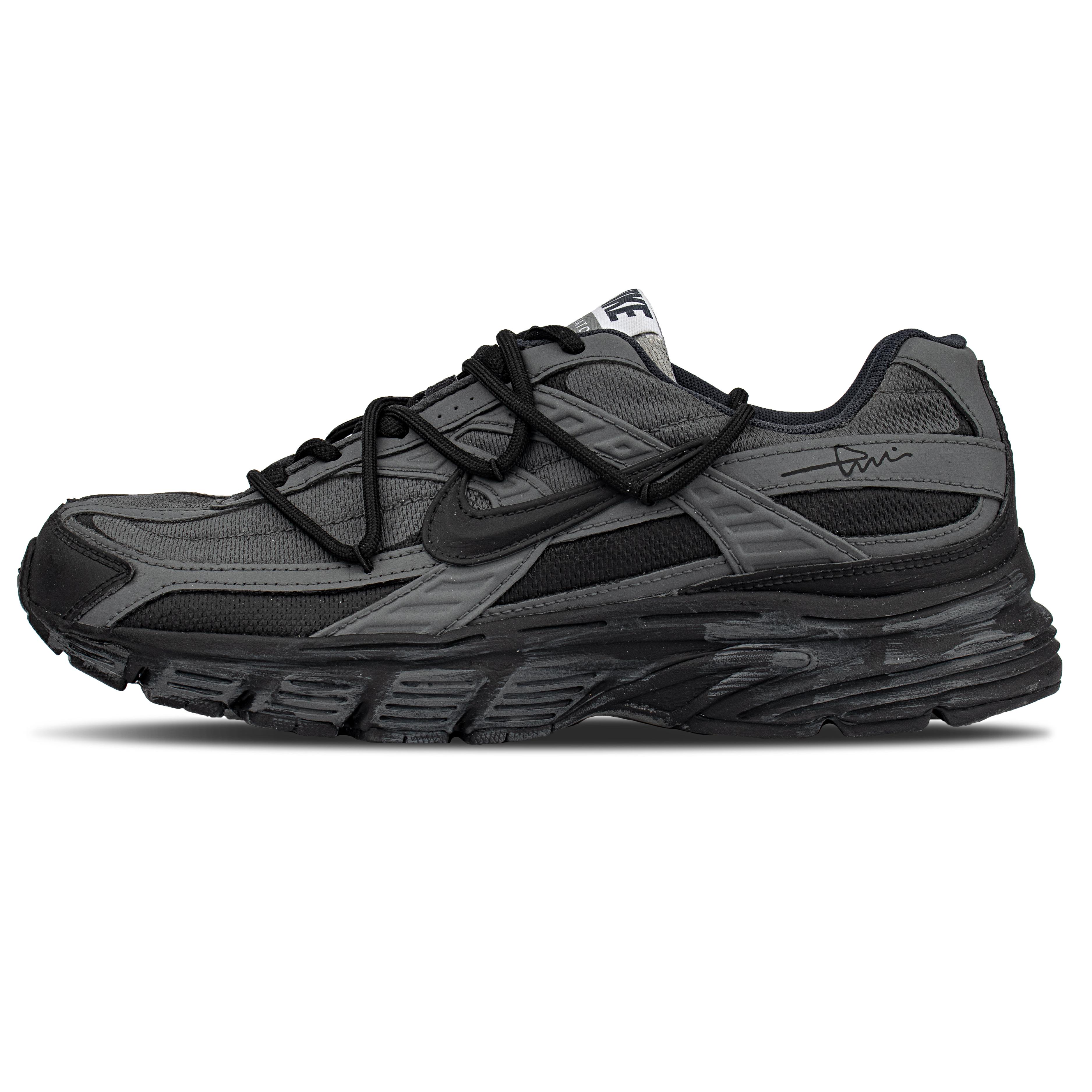 

Nike Initiator Cushioning Low top Casual Training City Commuting Running Shoes Unisex Black Gray FQ6873-101(Team1117) 36.5