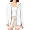 UV Protection Hoodie for Long Sleeve Rash Cooling Sun Body Sunburn Outdoor Waterproof Jacket Women, Guard, UPF50+, Fabric, Lightweight,