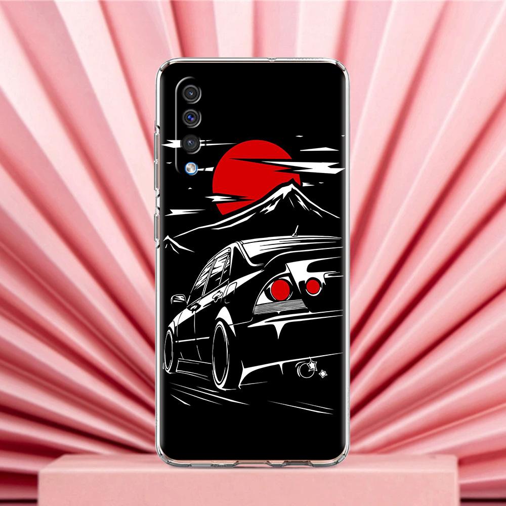 Phone Case For Samsung A56 A36 A26 A24 A16 A14 A12 A32 A50 A70 A22 A40 A34 A54 A42 A52 5G A04s A06 Cover Japan JDM Sports Car