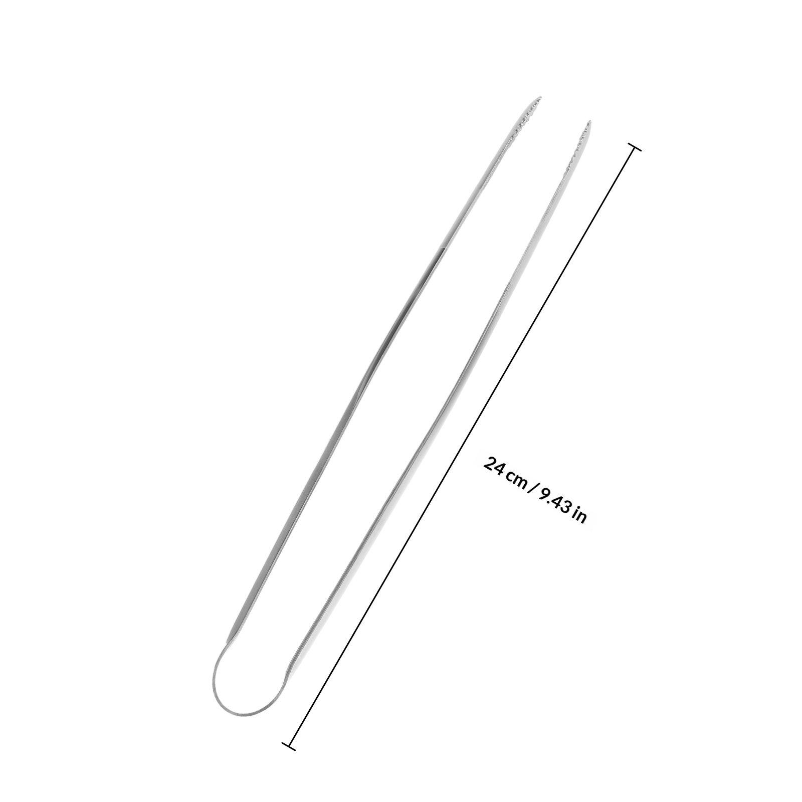 

2Pcs Stainless Steel Bbq Tongs Japanese Style Food Clamp Ergonomic Heat Resistant Rust Proof Lightweight for Outdoor Barbecue серебряный