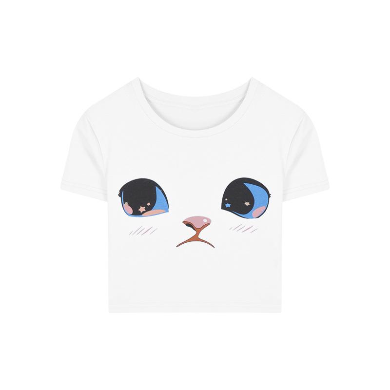 

T-shirt summer short pure desire style inner bottoming shirt cute spice girl slim-fit short-sleeved student M
