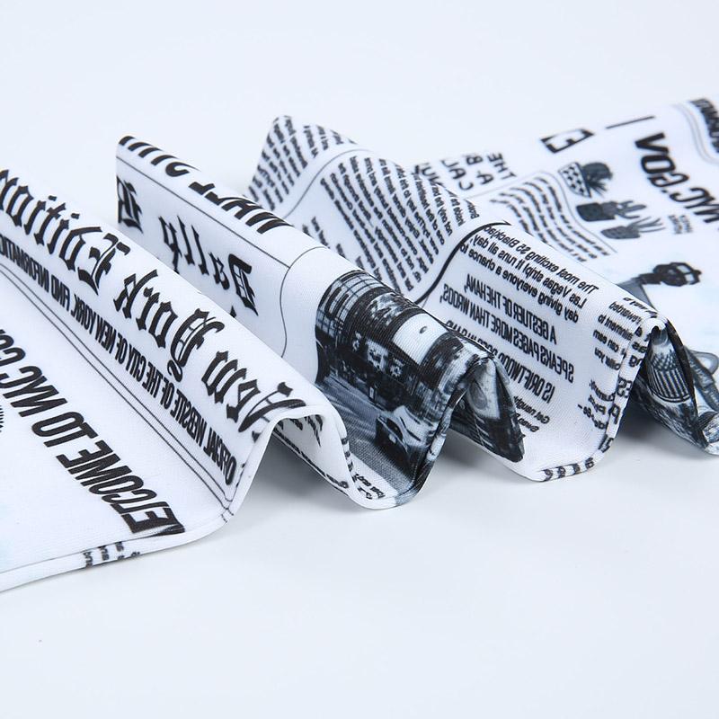 Gradient Four-needle Six-line Digital Printing Newspaper Yoga Tight Nine Pants Women