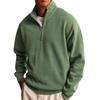 Nueva Sudadera Versátil para Hombre Moda Casual Media Cremallera Cuello Alto Manga Larga Sudaderas con Capucha