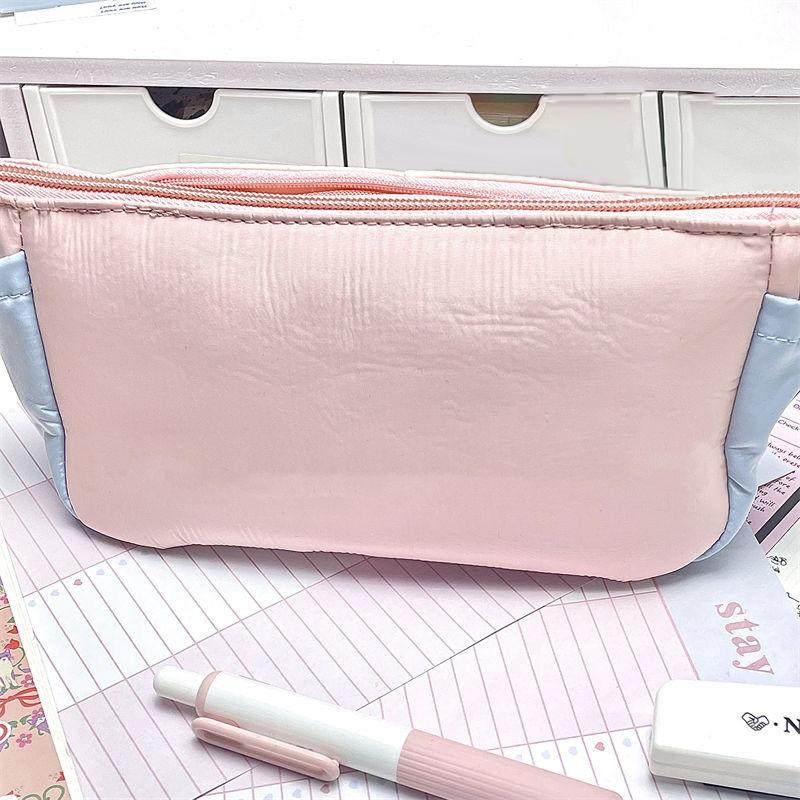 Sladké Přenosné Pouzdro na Tužky Kreativní Jednoduchá Taška na Psací Potřeby Velkokapacitní Taška na Pera ve Stylu Baletu Multifunkční Úložná Taška