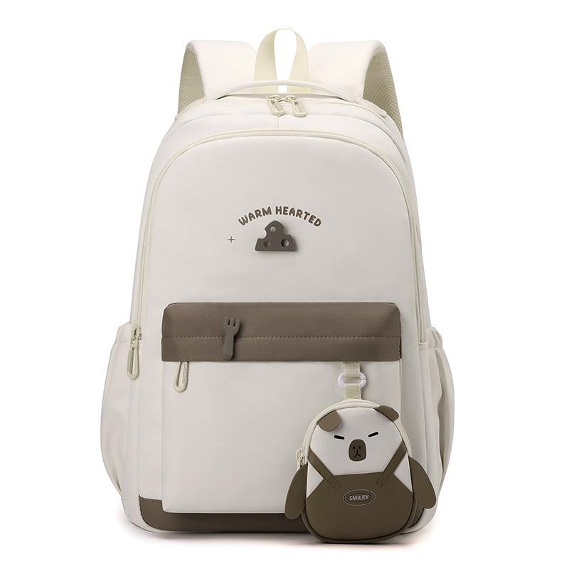 Schulranzen mit großer Kapazität für Studenten, Herren- und Damen-Rucksack mit Farbkontrast