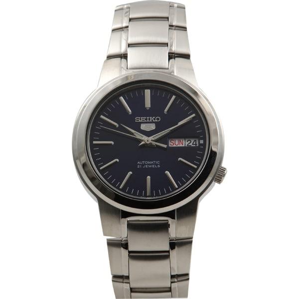 

Seiko Мужская SNKA05K1 (Seiko5 SeikoEX SS Браслет Синий) Круглые часы серебряные аналоговые