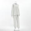 Grey fleece sweater loose set 1116 European and American new autumn fashion women's sports two-piece set