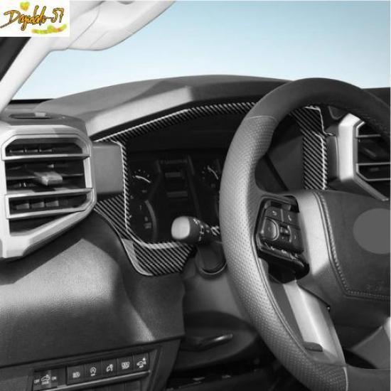 Carbon fiber Dashboard Cover Decor Frame Trim Fit For Toyota Tundra