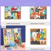 Childrens Wooden 3d Puzzle Block Toy With Animal And Vehicle Designs For Creative Play