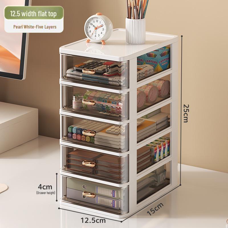 Plastic Drawer Desktop Organizer for Stationery and Cosmetics