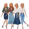 Elegant Doll Shirt Skirt Casual Wears Doll Wearing Pants for 1/6 BJD 30cm Dolls for 11.5" Dolls