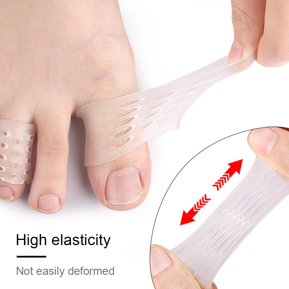 Toe Covers Transparent Silicone Toe Sleeves Breathable Toe Caps for Bunion Corns Hammer Toe Blisters Calluses