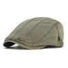 Big Size Spring Summer Soft Washed Cotton Newsboy Cap Men Women Peaked Cap Adjustable Beret Vintage Ivy Flat Cap