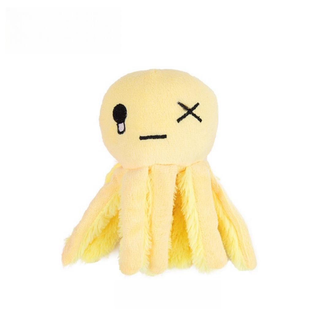 

Интерактивные игрушки, плюшевые игрушки для кошек в форме осьминога со сложенной бумагой, царапающие и грызущие предметы для кошек в помещении, подарки для кошек и кошачий энтузиазм жёлтый