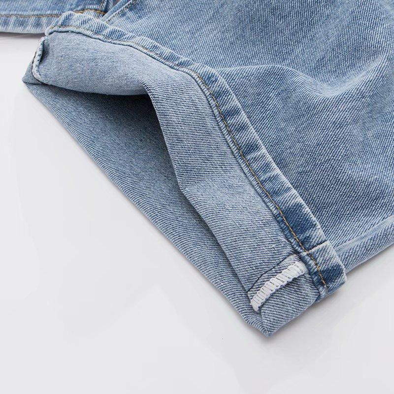 High Waist Wide Leg Slimming Jeans for Women Loose Fit Korean Straight Leg Jeans