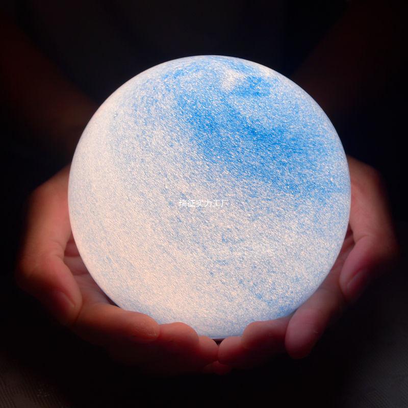 Creative Planet Moon & Starry Sky Projector: Remote-Controlled Night Table Lamp for Bedroom Atmosphere