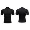 Muscleguys Compression Shirt Men Running Short Sleeve T-shirt Gym Clothes Summer Tight Fitness Polo Shirt Quick Dry Bodybuilding Muscle Tee