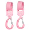 2pcs 360 Degree Rotatable Hooks | Multi-Purpose Stroller Hooks for Diaper Bags, Purses & Gear - Silicone Material